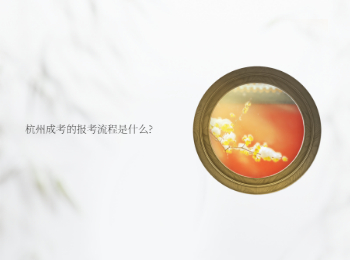 杭州成考的報(bào)考流程是什么